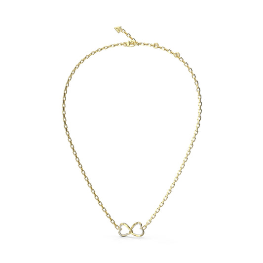 GUESS JEWELS JEWELRY Mod. JUBN04616JWYGT-U gold necklace with infinity heart pendant