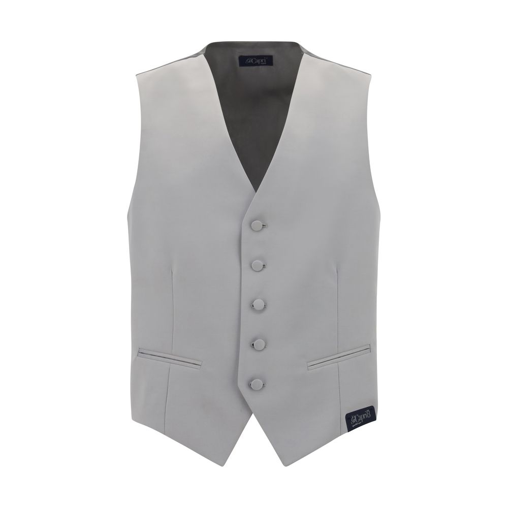 Gi Capri Gray Polyester Waistcoat