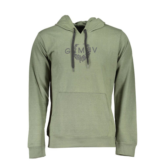Gianmarco Venturi Verde Cotton Mens Hoodie