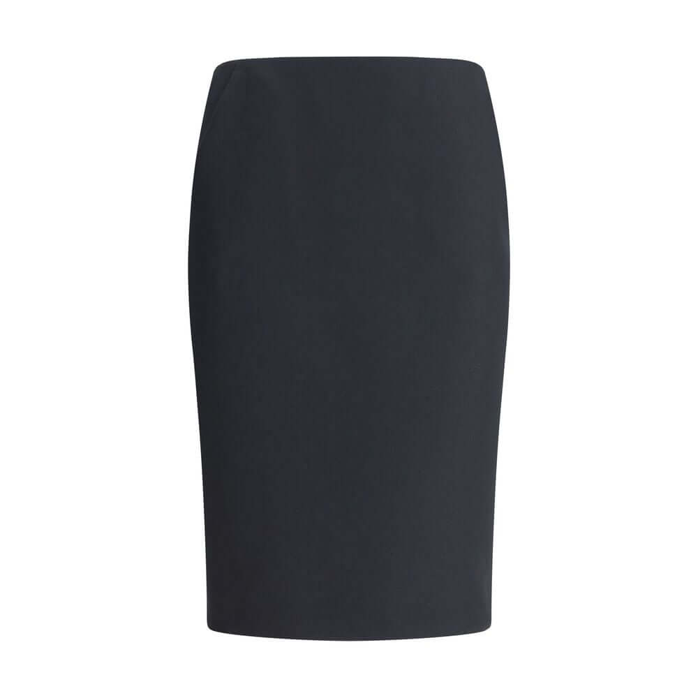 Giorgio Armani Black Recycled Polyester Midi Skirt