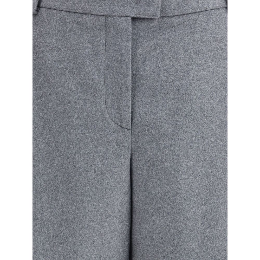 Giorgio Armani Gray Silk Casual Pants