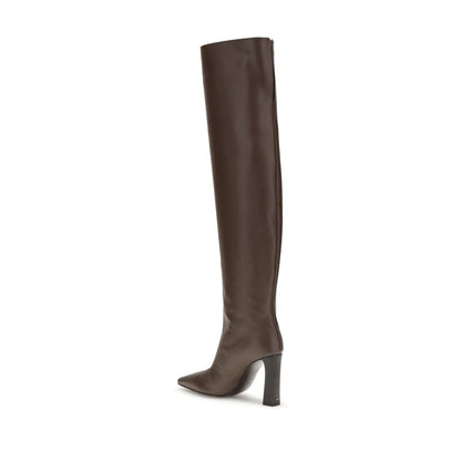 Giuseppe Zanotti Brown Leather Over The Knee