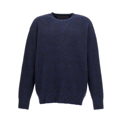 Givenchy Blue Wool Cardigan