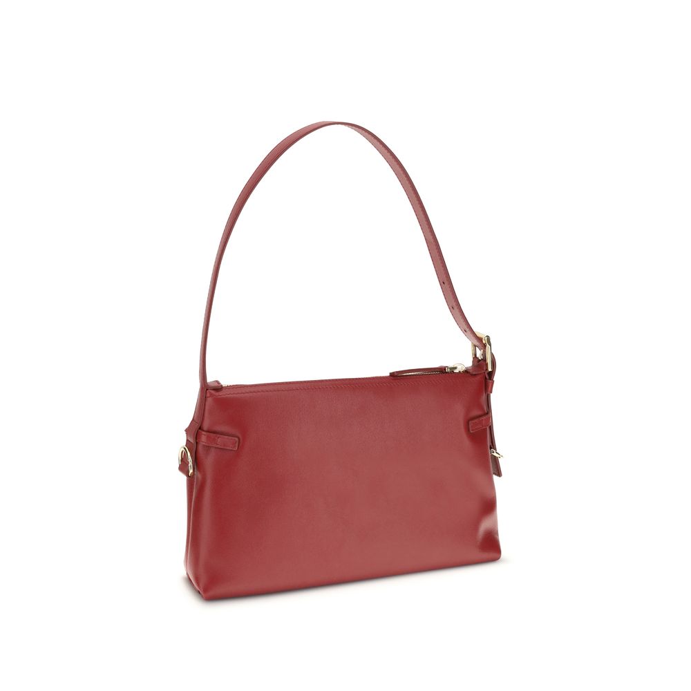 Givenchy Red Calf Leather Bos Taurus Shoulder Bag