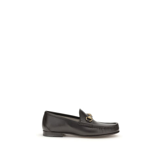 Gucci Brown Calf Leather Bos Taurus Slip-On Loafers