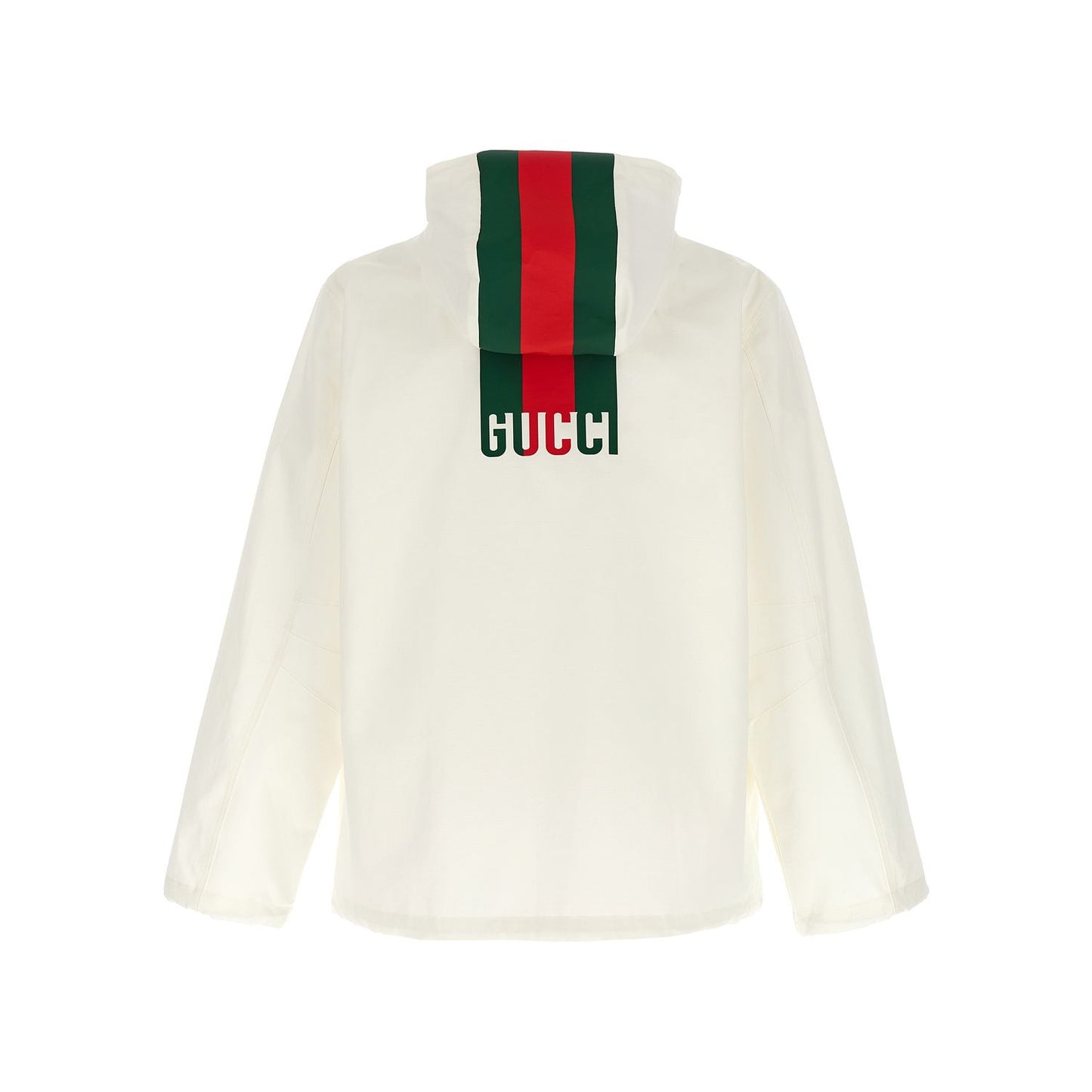 Gucci White Cotton Shell Jacket