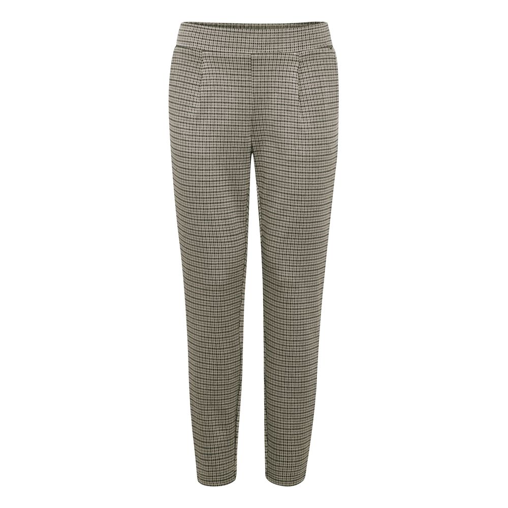 ICHI Beige Polyester Casual Pants
