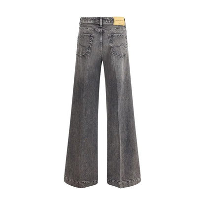 Jacob Cohen Gray Cotton Relaxed Fit Jeans