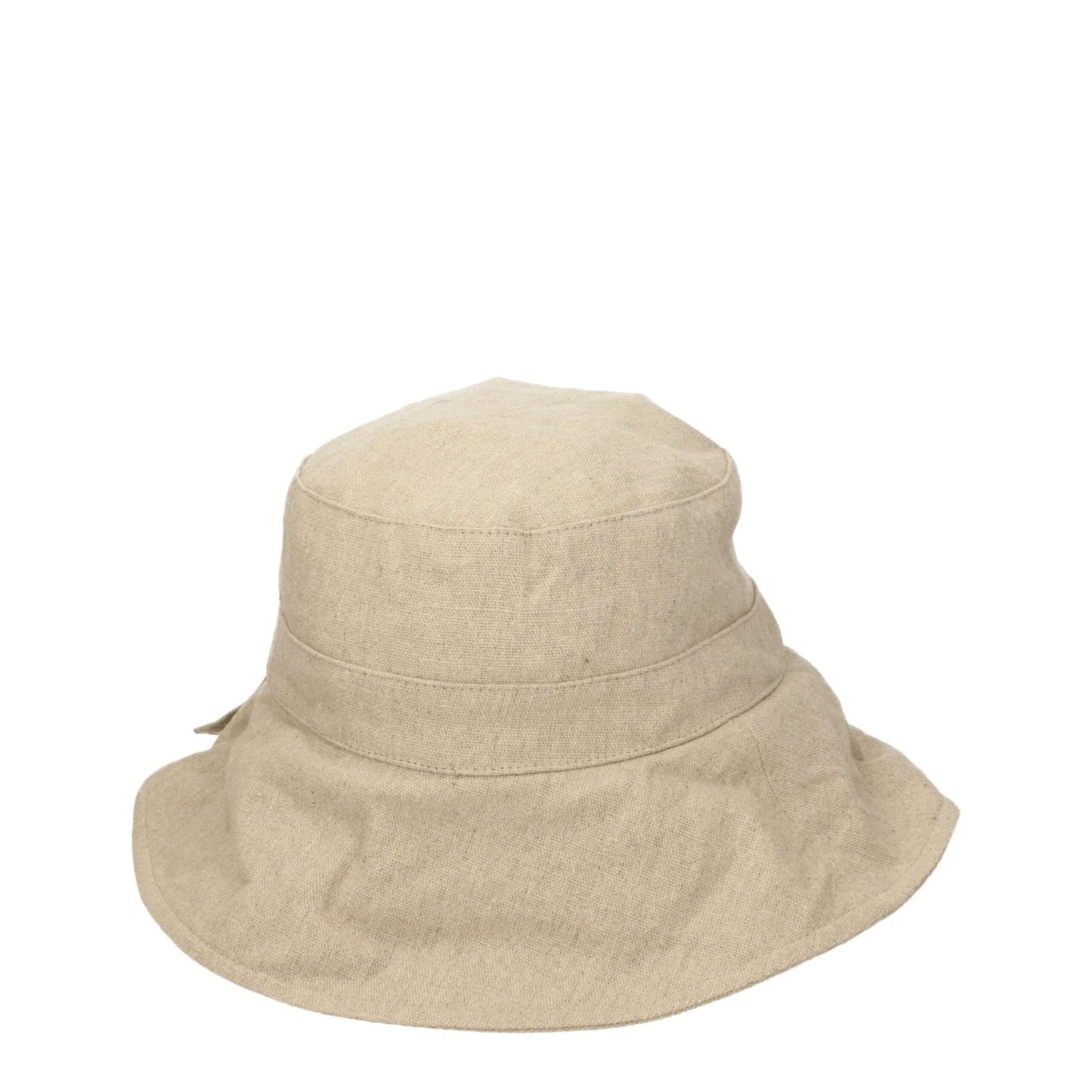 Jacquemus Beige Linen Bucket Hat in casual style, crafted from 100% linen. MPN: 235AC4481029150. Elegant accessory for modern looks.
