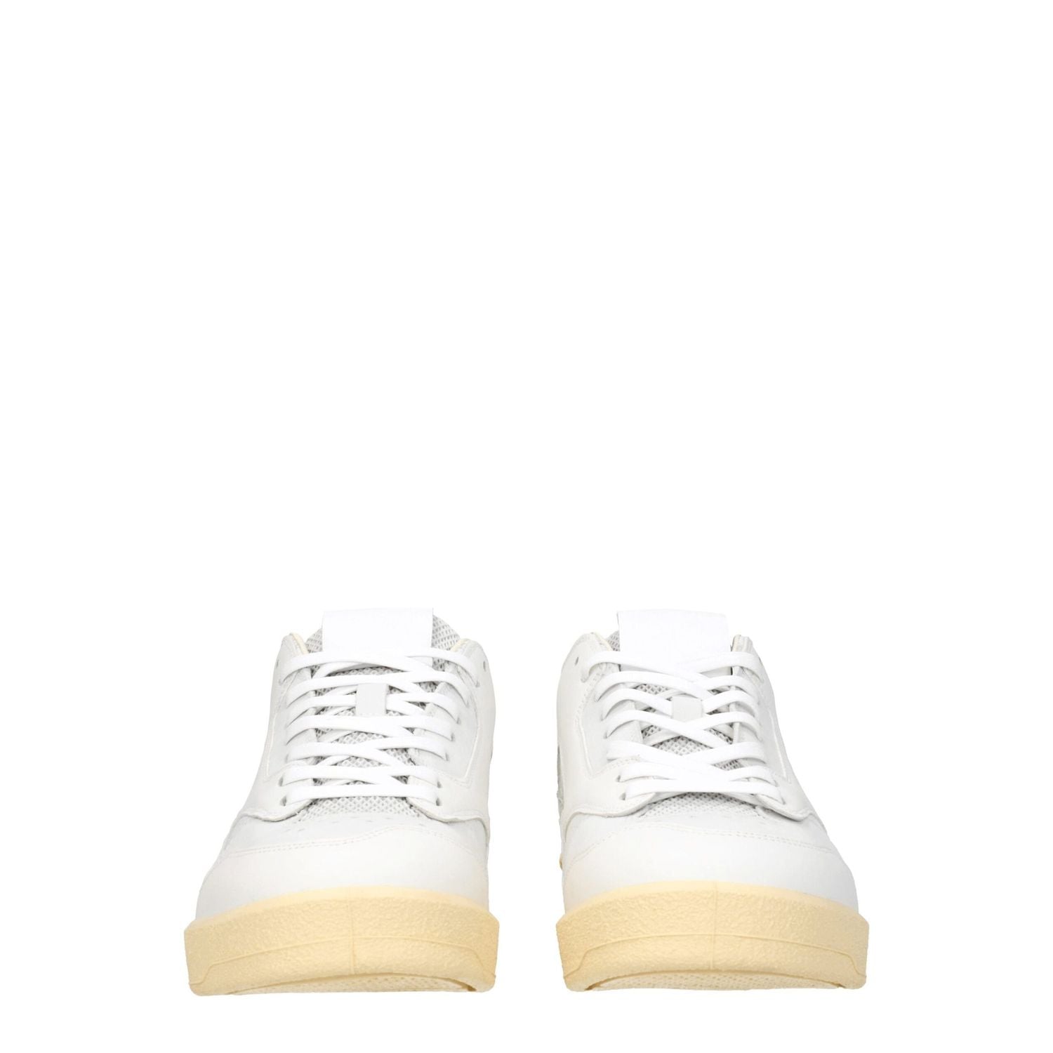 Jil Sander White Leather Low Top Sneakers