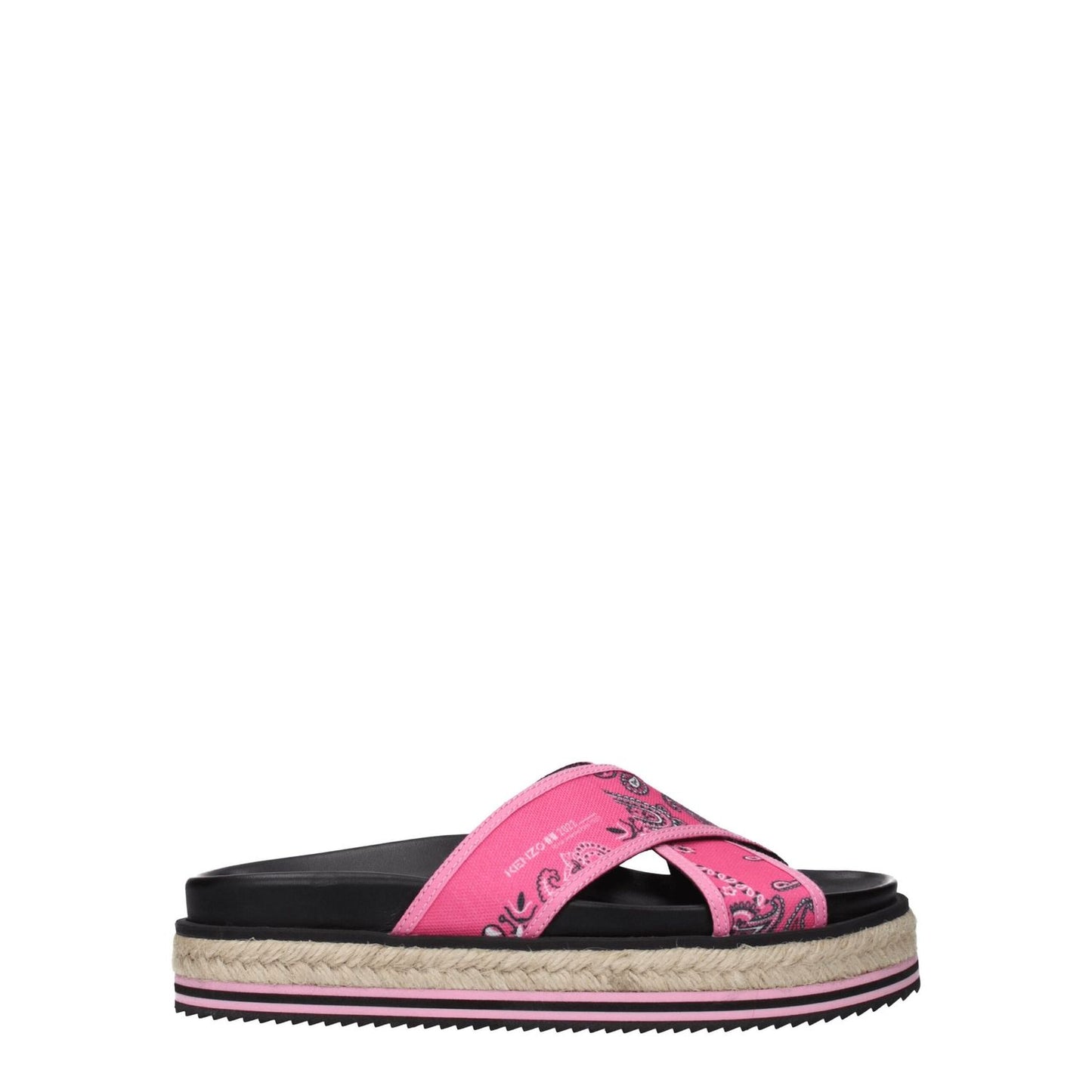 Kenzo Pink Fabric Slippers