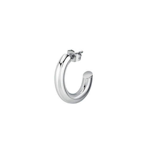 Silver earring from LA PETITE STORY JEWELRY Mod. LPS02AQM07 collection, featuring a sleek, modern design.
