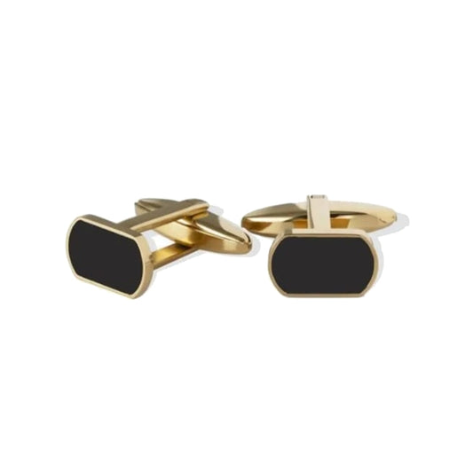 Gold and black cufflinks from Liu-jo Jewels New Collection, featuring LIU-JO Mod. MLJ593 design, elegant and sophisticated accessory.