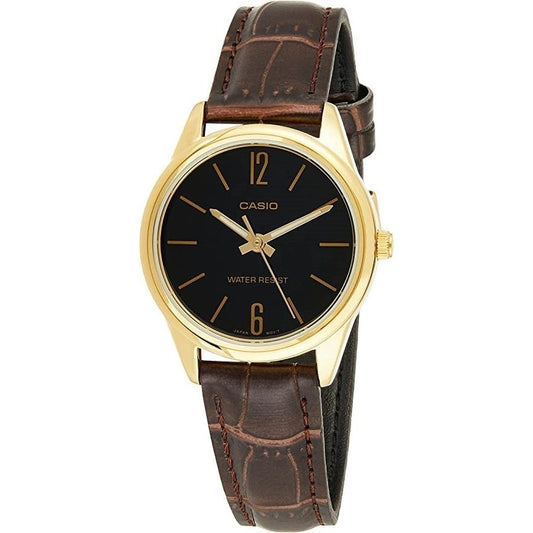 CASIO COLLECTION Mod. ONLY TIME LADY LEATHER - BLACK LTP-V005GL-1BUDF