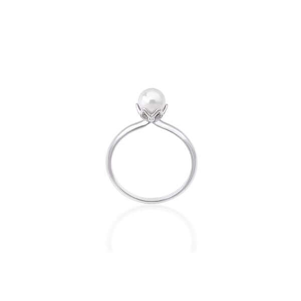 MAJORICA JEWELRY Mod. 16343.01.2.915.010.1 elegant pearl ring with silver band