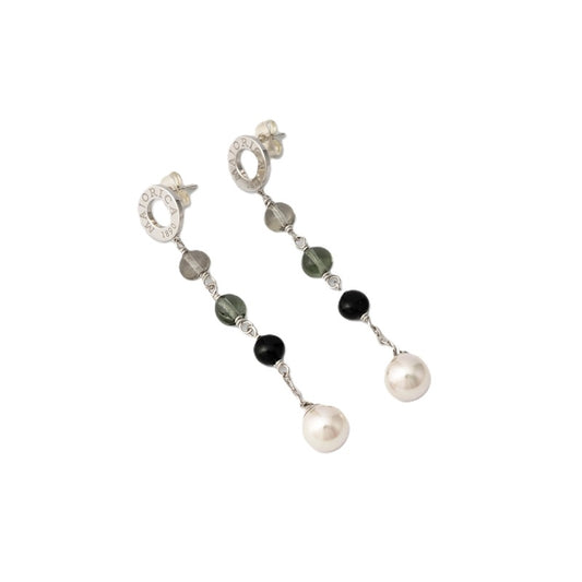 MAJORICA JEWELRY Mod. 16692.01.2.000.010.1 elegant pearl and gemstone drop earrings