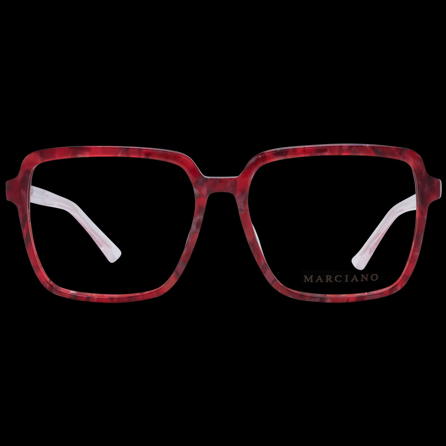 Stylish "MARCIANO BY GUESS MOD. GM0394 54071" ladies eyewear with a vibrant red frame, ideal for fashion-forward individuals.