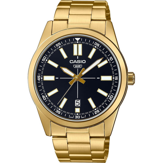 CASIO COLLECTION Mod. CASUAL DATE GOLD SERIE - BLACK MTP-VD02G-1EUDF