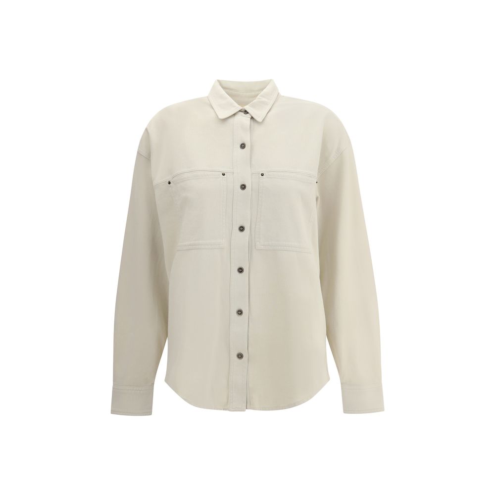 Marant Etoile White Cotton Dress Shirt