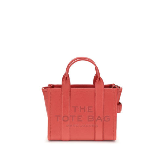Marc Jacobs Red Calf Leather Bos Taurus Handbag with top handles and zippered closure.