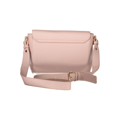 Mario Valentino Pink Polyethylene Women Handbag with adjustable strap and secure closure showcasing elegance and style.