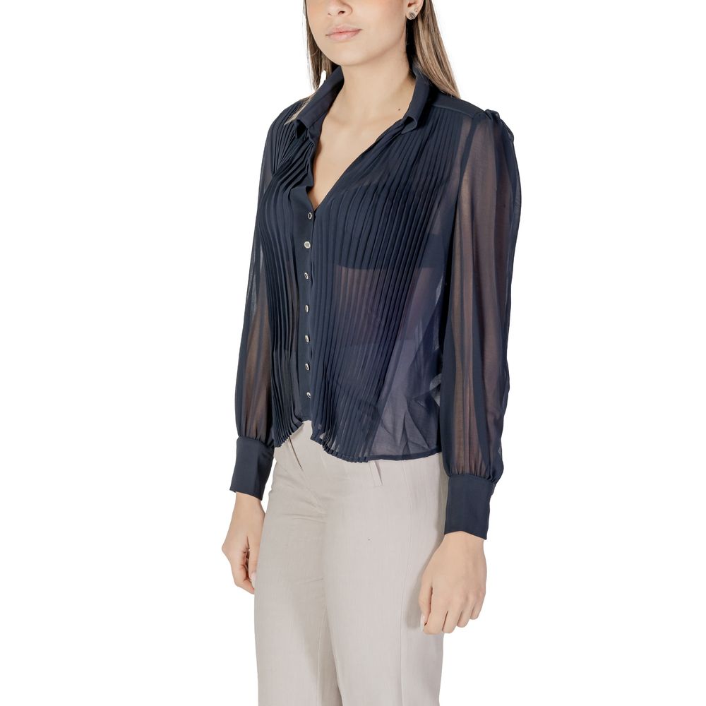 Morgan De Toi Blue Polyester Blouse