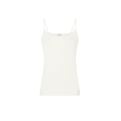 Morgan De Toi Cream Cotton Tank Tops