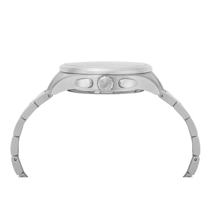 Side view of NAUTICA Mod. NAPSHG003 watch, quartz analog with 10 ATM water resistance and mineral dial, showing stylish design.