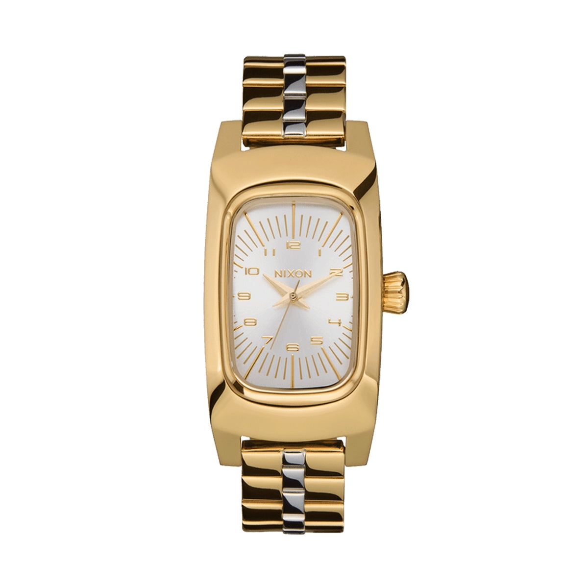 Gold Nixon Watches Mod. A1441-5324 with silver and gold strap, showcasing elegant design and craftsmanship.
