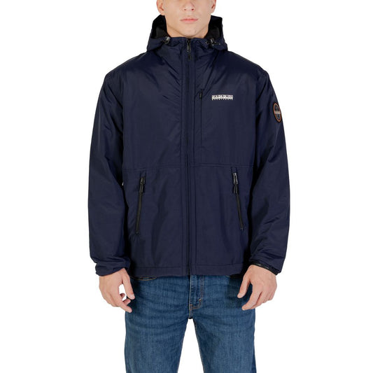 Napapijri Blue Polyamide Shell Jacket