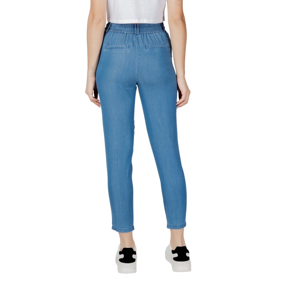Only Blue Lyocell Casual Pants