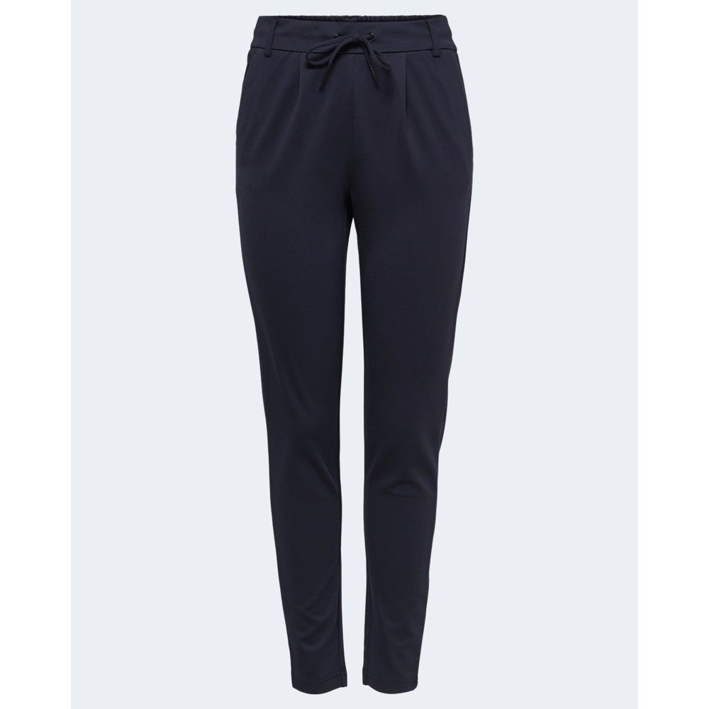 Only Blue Viscose Casual Pants