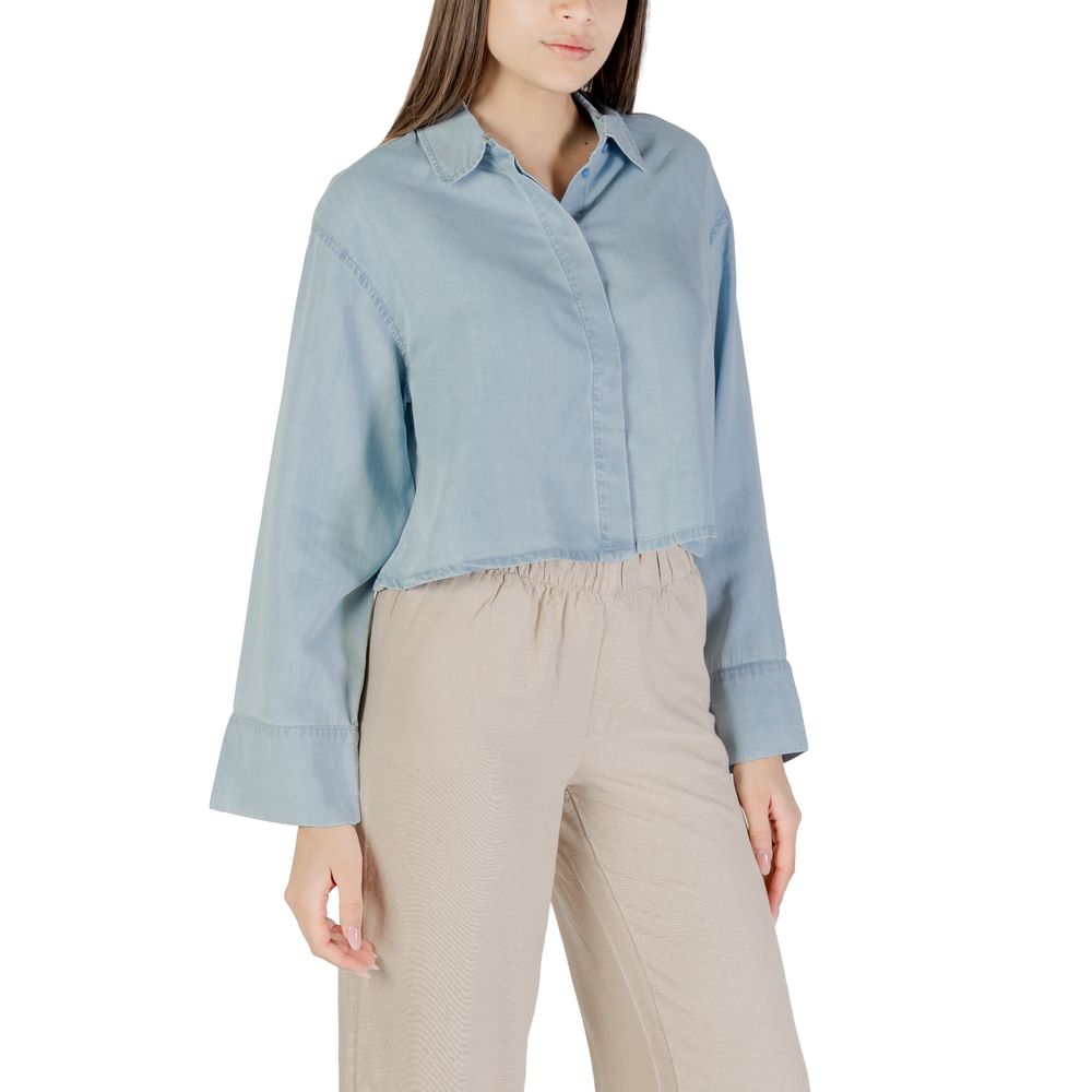 Only Light Blue Lyocell Blouse