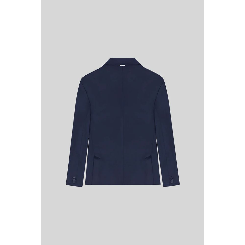 People Of Shibuya Blue Polyester Men's Lightweight Jacket