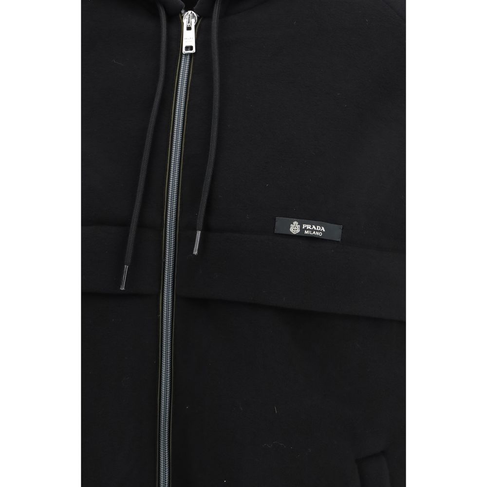 Prada Black Polyester Shell Jacket