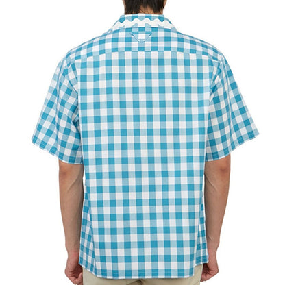 Prada Blue Cotton Pattern Shirt 1728,75611013280,Blue,Clothing,M,Men,New with tags,Pattern - Shirts - Clothing,Prada,Shirts - Clothing