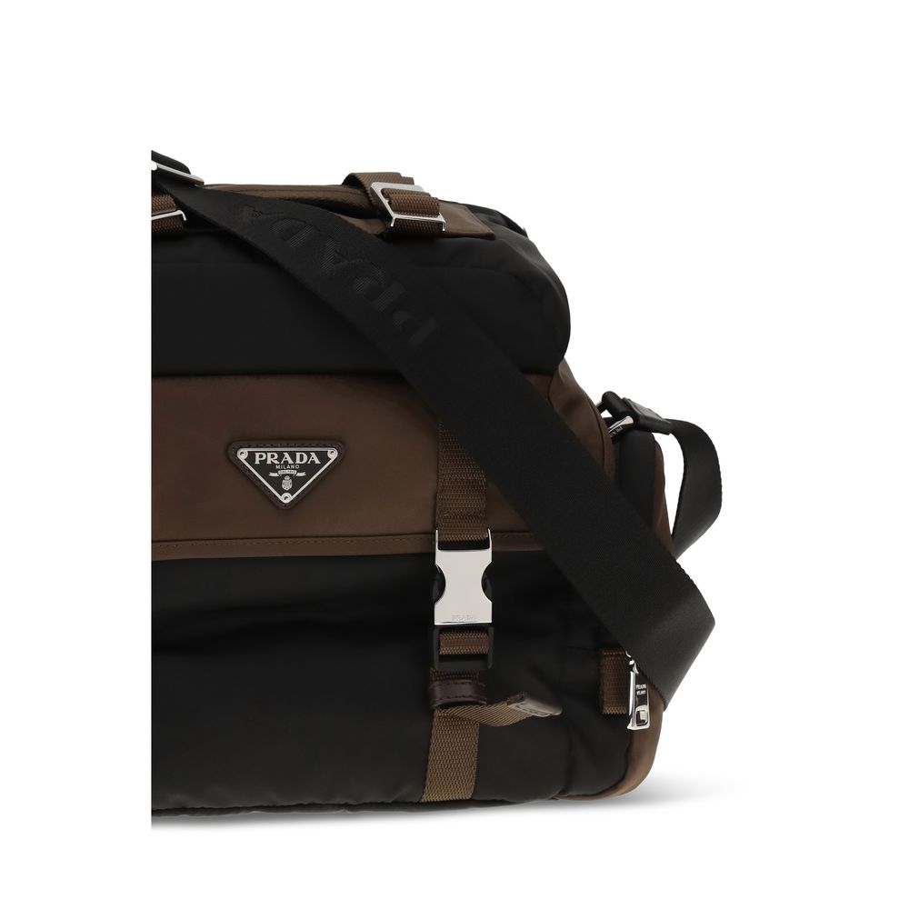 Prada Brown Recycled Polyamide Shoulder Bag 1728,72470364320,Bags,Brown,New with tags,Prada,Shoulder Bags - Bags,Women