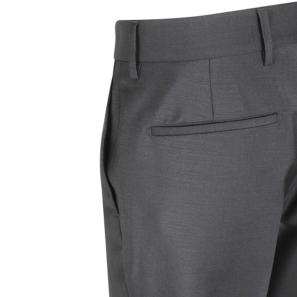 Prada Gray Wool Dress Pants 1728,48 | M,75611013280,Clothing,Dress Pants - Pants - Clothing,Gray,Men,New with tags,Pants - Clothing,Prada