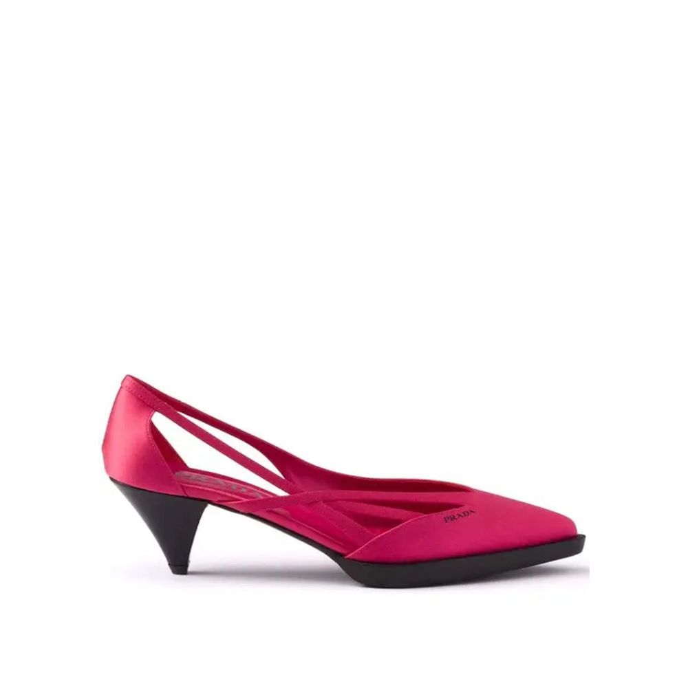 Prada Multicolor Silk Mid Heel Pumps 1728,75611013280,EU39/US9,Mid Heel - Pumps - Shoes,Multicolor,New with tags,Prada,Pumps - Shoes,Shoes,Women