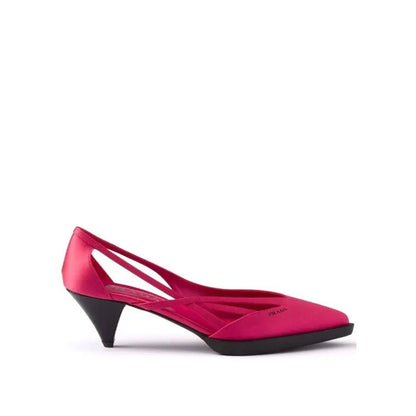 Prada Multicolor Silk Mid Heel Pumps 1728,75611013280,EU39/US9,Mid Heel - Pumps - Shoes,Multicolor,New with tags,Prada,Pumps - Shoes,Shoes,Women