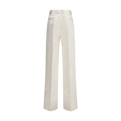 SA SU PHI Cream Silk Pants