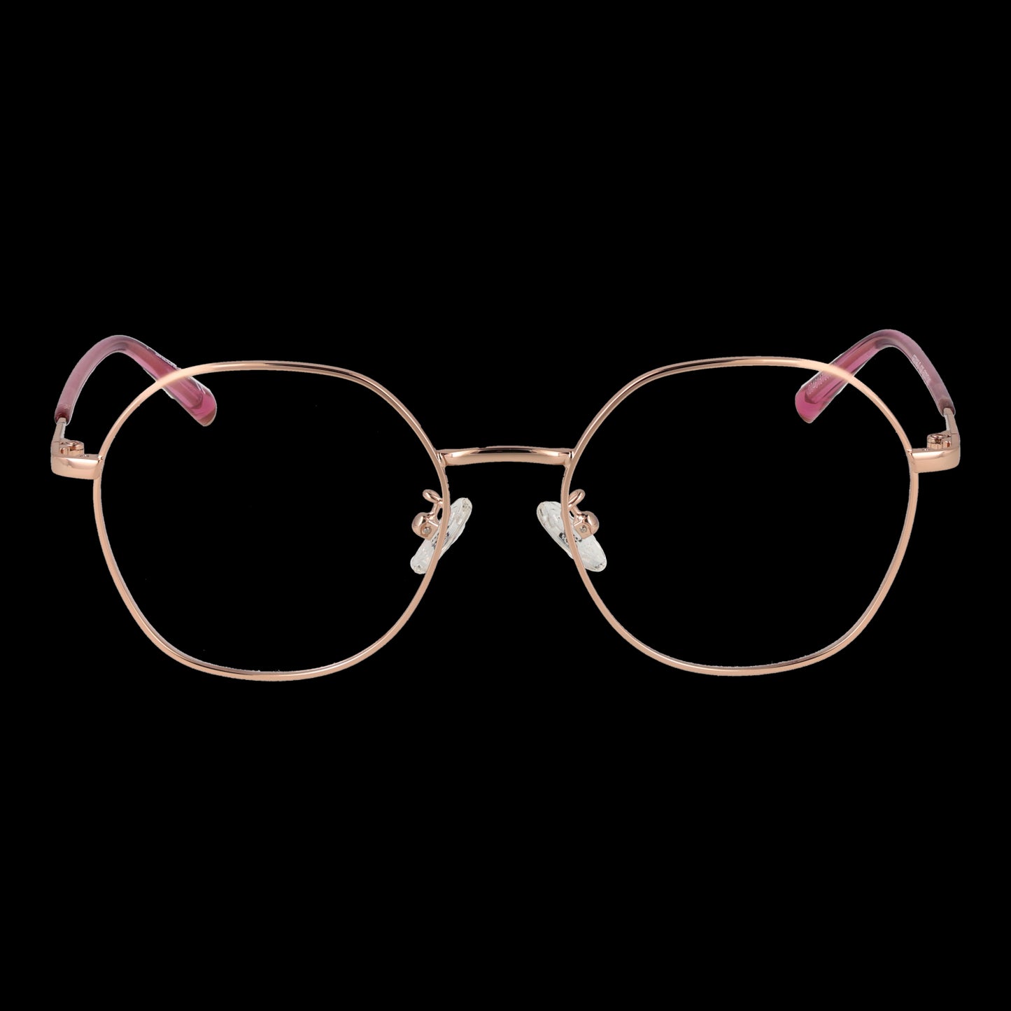 Gold frame eyeglasses for women, SKECHERS MOD. SE2196-D 50029, elegant design with pink accents, perfect for a stylish look.
