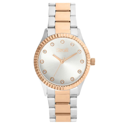 Elegant watch from STROILI Mod. 1688944 with rose gold and silver accents, perfect for luxury jewelry collections.