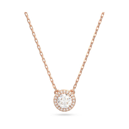 Swarovski pendant necklace, rose gold with crystal design, SWAROVSKI JEWELS JEWELRY Mod. 5636272, elegant and sparkling accessory