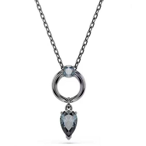SWAROVSKI JEWELS JEWELRY Mod. 5732491 elegant necklace featuring a teardrop crystal pendant on a delicate chain.