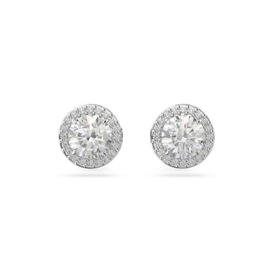 SWAROVSKI Mod. 5636269 elegant stud earrings sparkling in silver tone