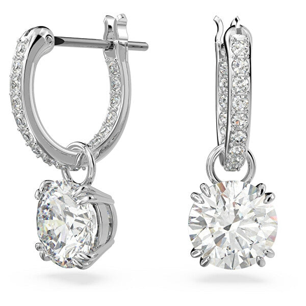 SWAROVSKI Mod. 5636717 elegant crystal earrings with sparkling stones, showcasing luxury jewelry design.