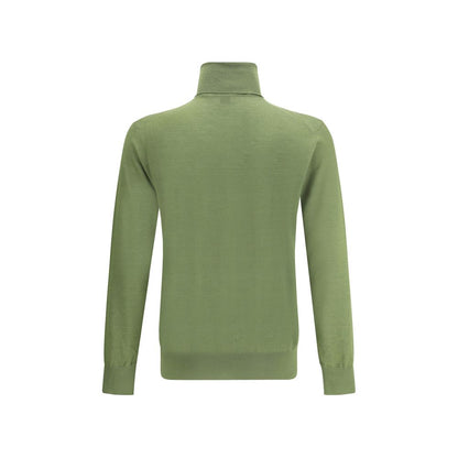 Saint Laurent Green Wool Turtleneck