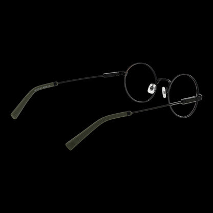 TIMBERLAND MOD. TB1737 50001 gent glasses with round frames on black background.