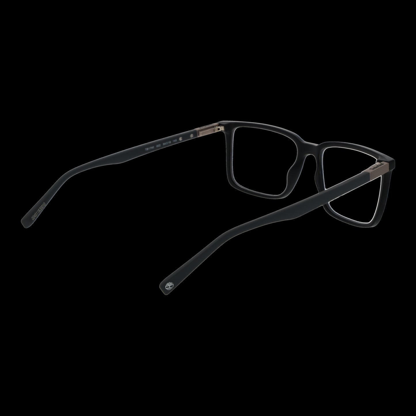 TIMBERLAND MOD. TB1740 54002 gent eyeglasses showcasing a side view with sleek black frame for men.